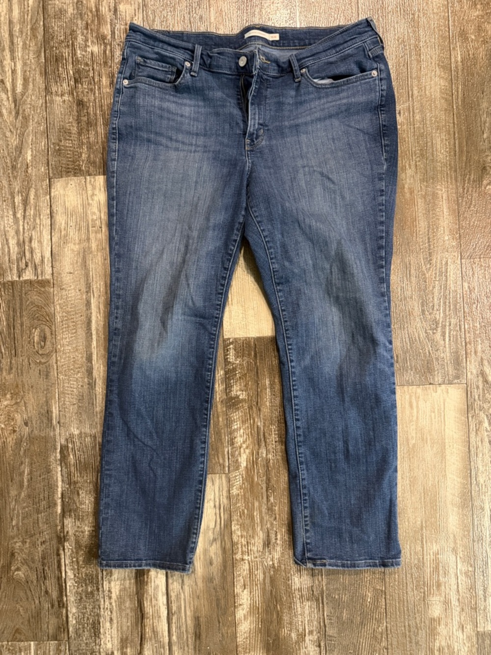 Levi's Women's Blue Straight-Leg Jeans